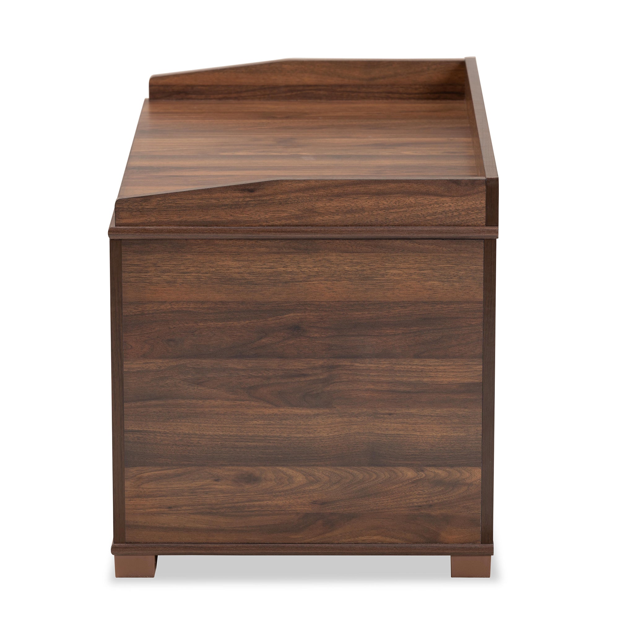 Mariam Modern and Contemporary Walnut Brown Finished Wood Cat Litter Box Cover House