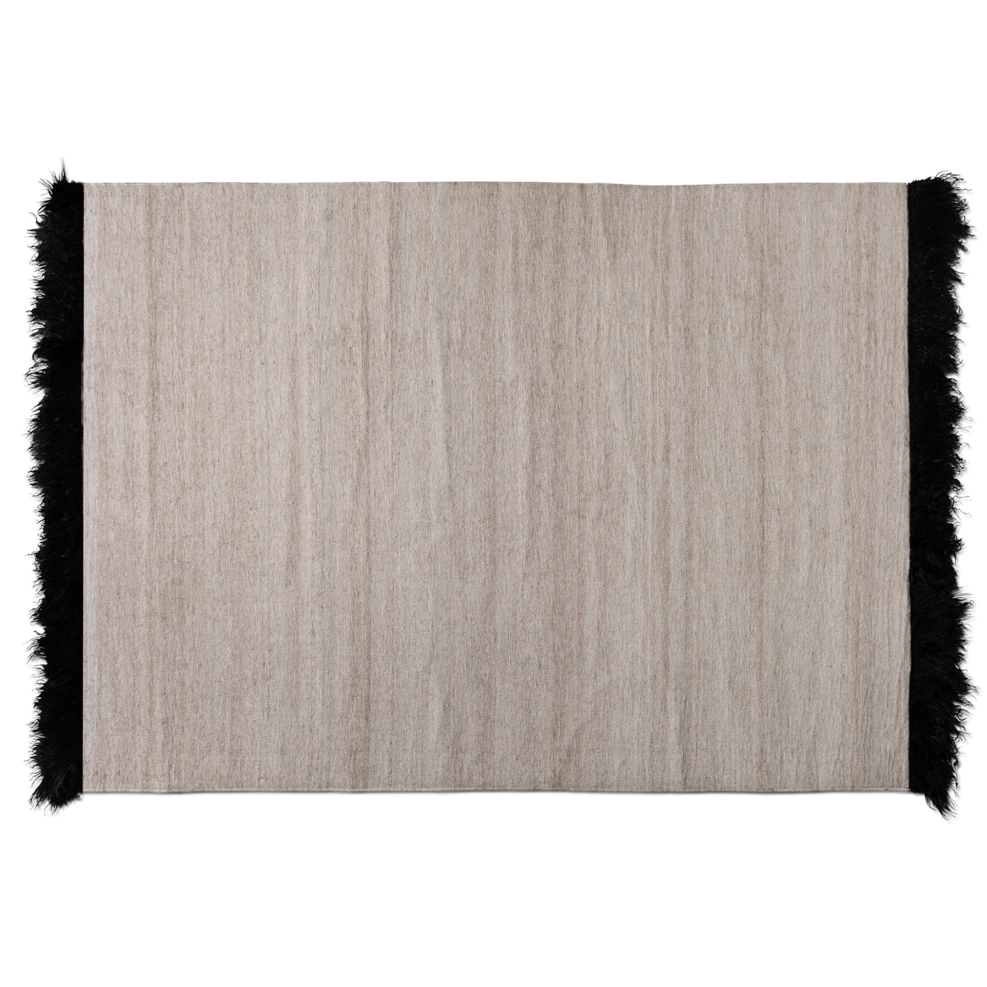 Baxton Studio Dalston Modern and Contemporary Beige and Black Handwoven Wool Blend Area Rug