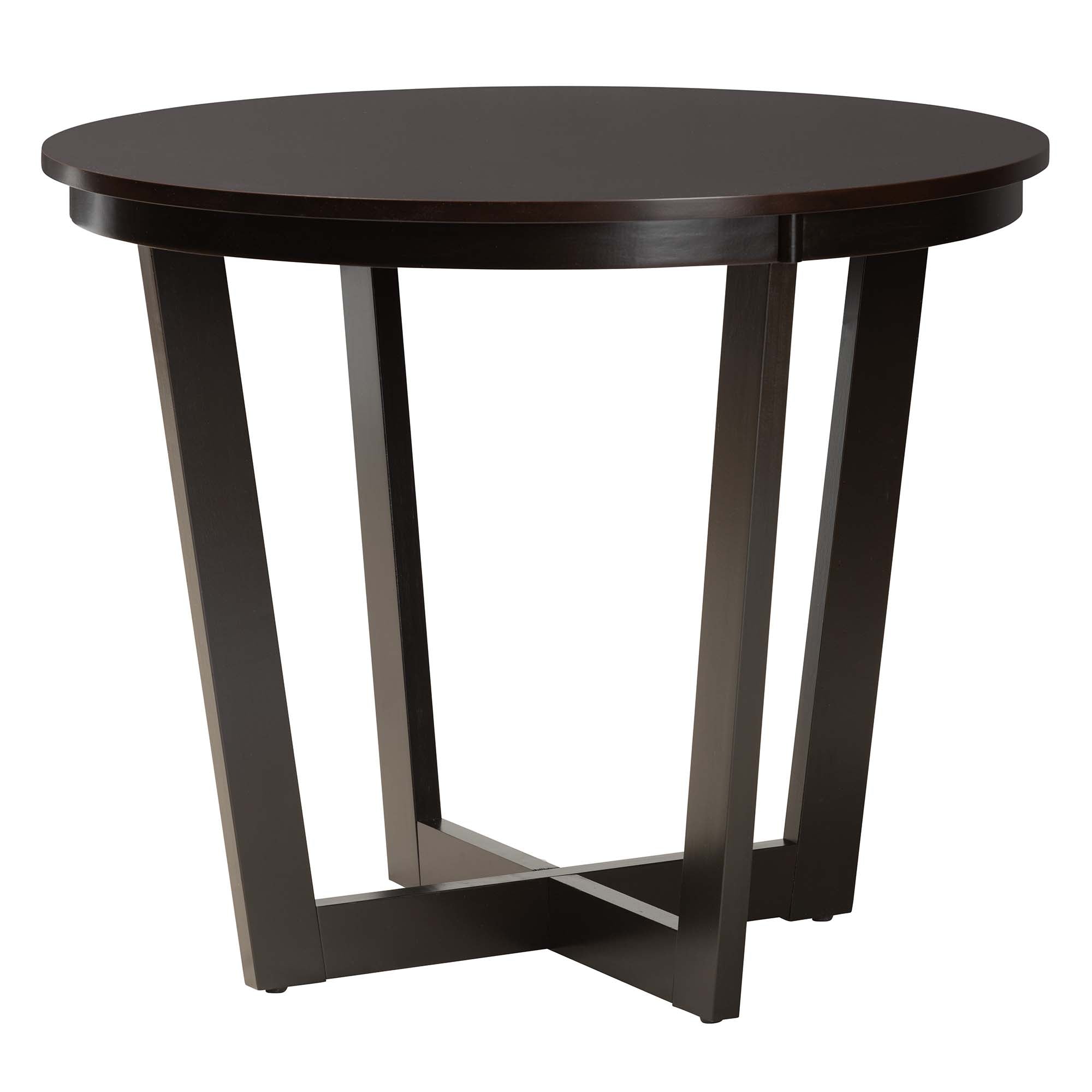 Kala Modern Beige Fabric and Dark Brown Finished Wood 5-Piece Dining Set