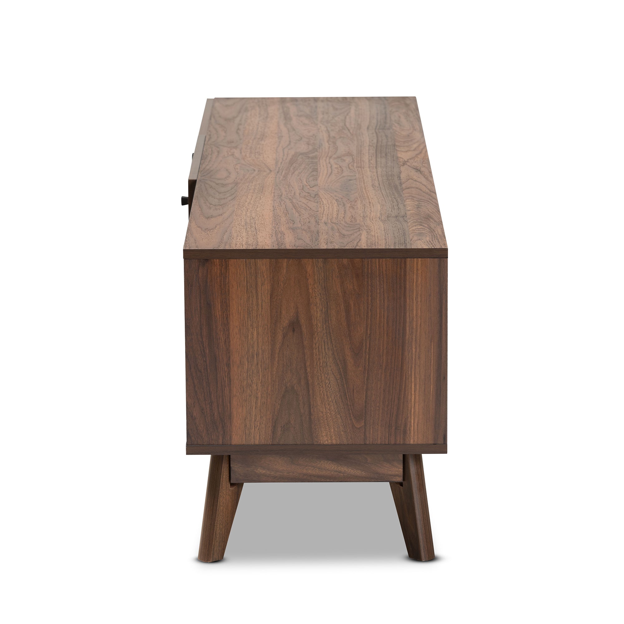 Hartman Mid-Century Modern Walnut Brown Finished Wood TV Stand