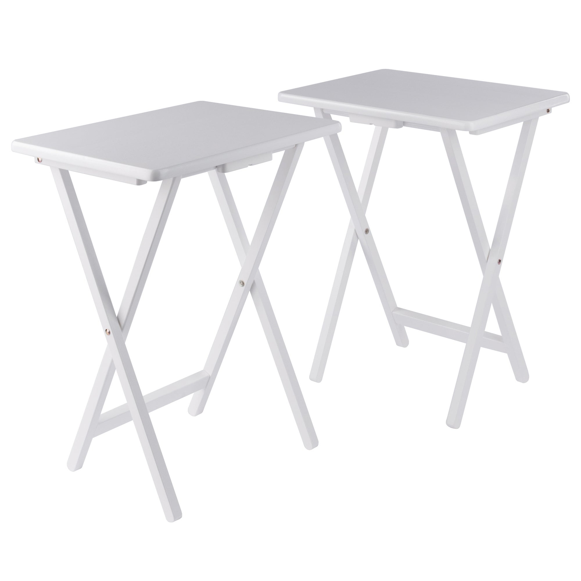 Alex 2-Pc Snack Tables, White