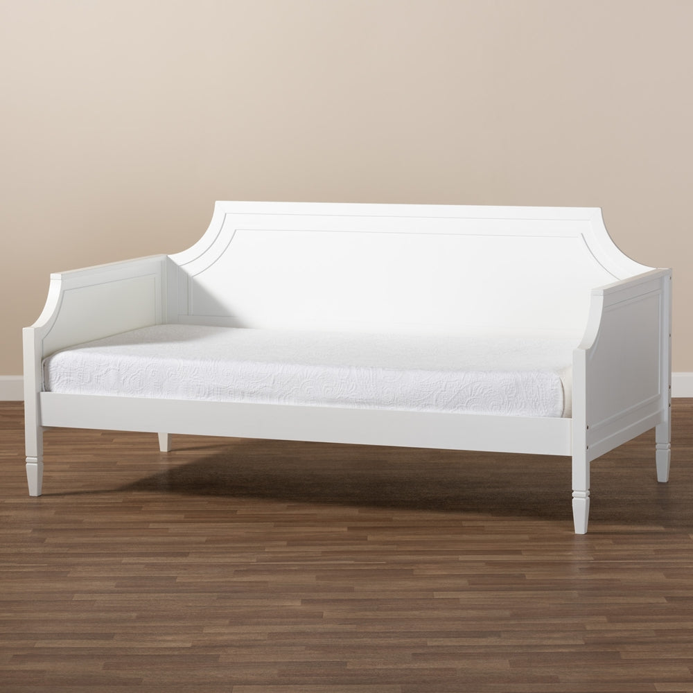 Mariana Classic And Traditional White Finished Wood Full Size Daybed