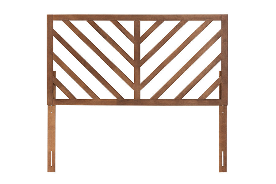 Belisma Modern and Contemporary Ash Walnut Finished Wood King Size Headboard