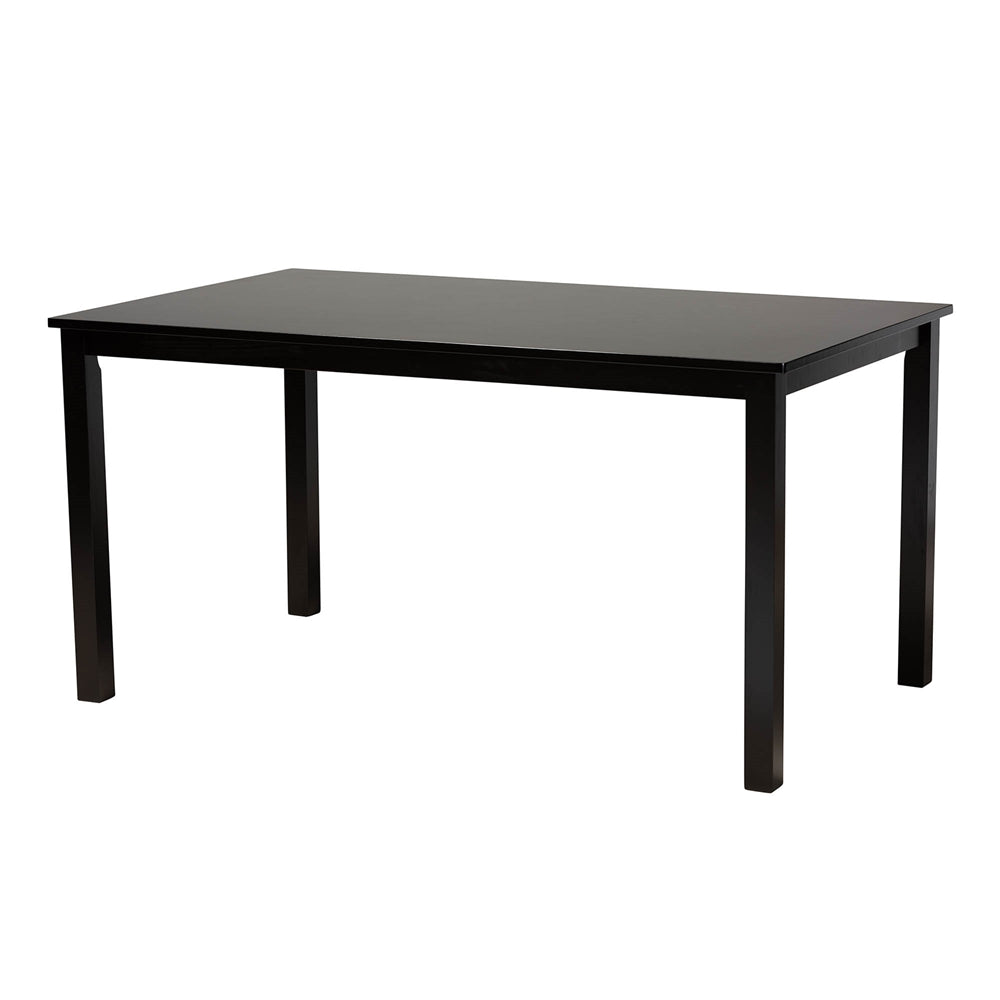 Genesis Modern Grey Fabric and Dark Brown Finished Wood 6-Piece Dining Set