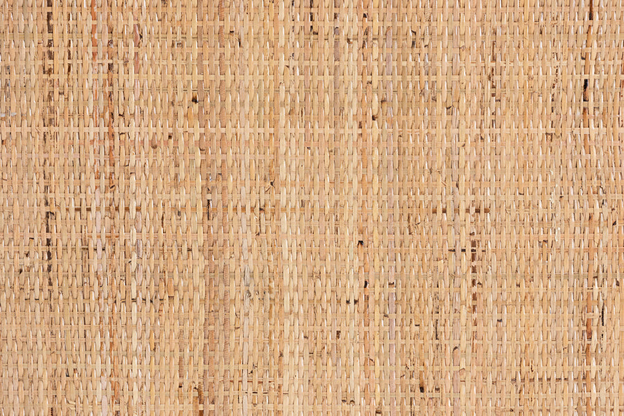 bali & pari Bastet Modern Bohemian Natural Brown Rattan 2-Tier Console Table