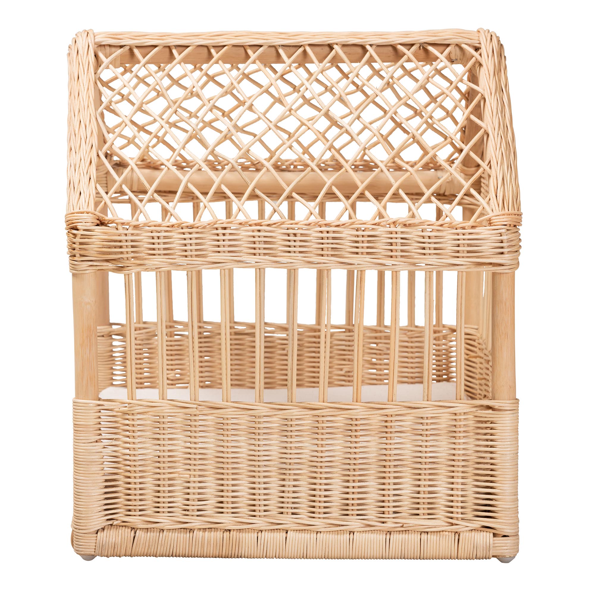 Pieta Modern Bohemian Natural Brown Rattan Pet Bed
