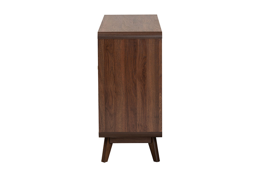 Markell Mid-Century Modern Transitional Walnut Brown Finished Wood 6-Drawer Dresser