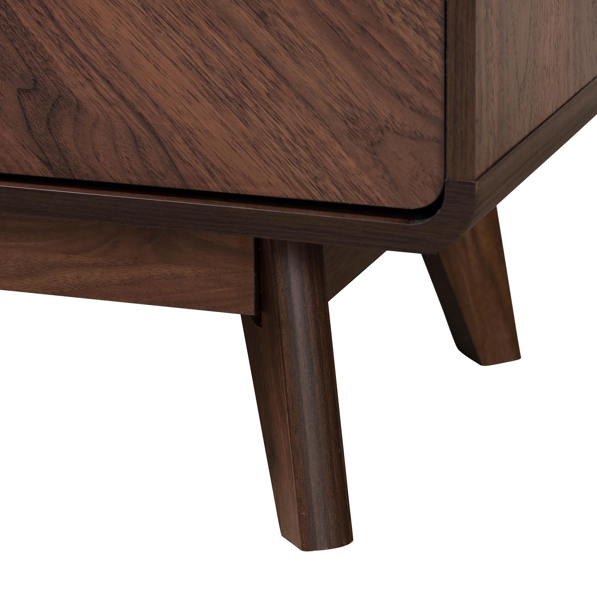 Markell Mid-Century Modern Transitional Walnut Brown Finished Wood 6-Drawer Dresser