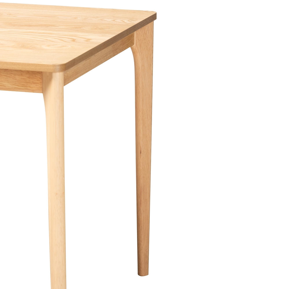 Sherwin Mid-Century Modern Natural Oak Finished Wood Dining Table