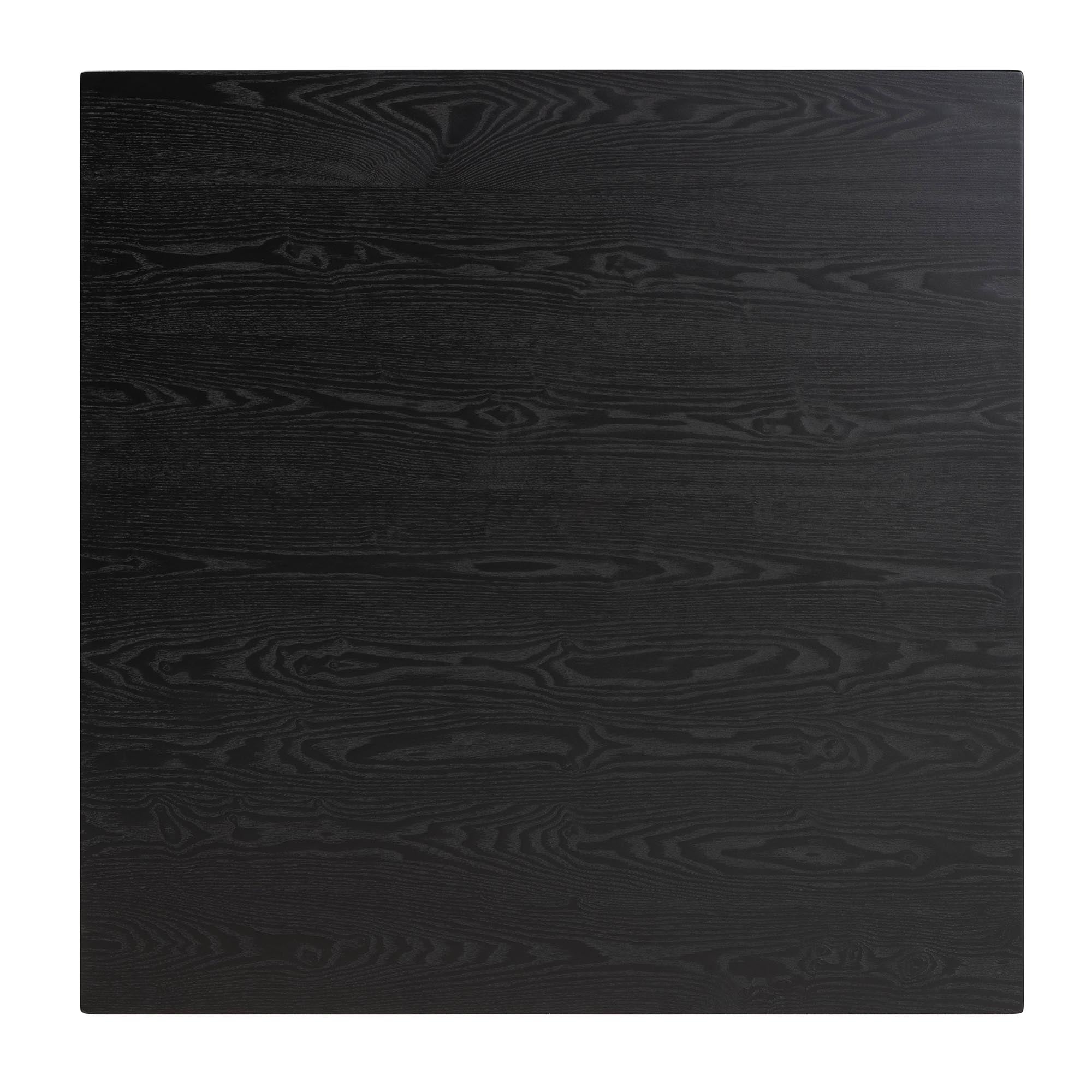 Leena Mid-Century Modern Black Finished Wood Counter Height Pub Table