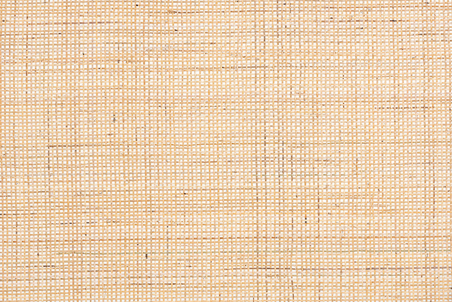 bali & pari Aurelia Modern Bohemian Natural Brown Finished Bayur Wood and Rattan Queen Size Headboard