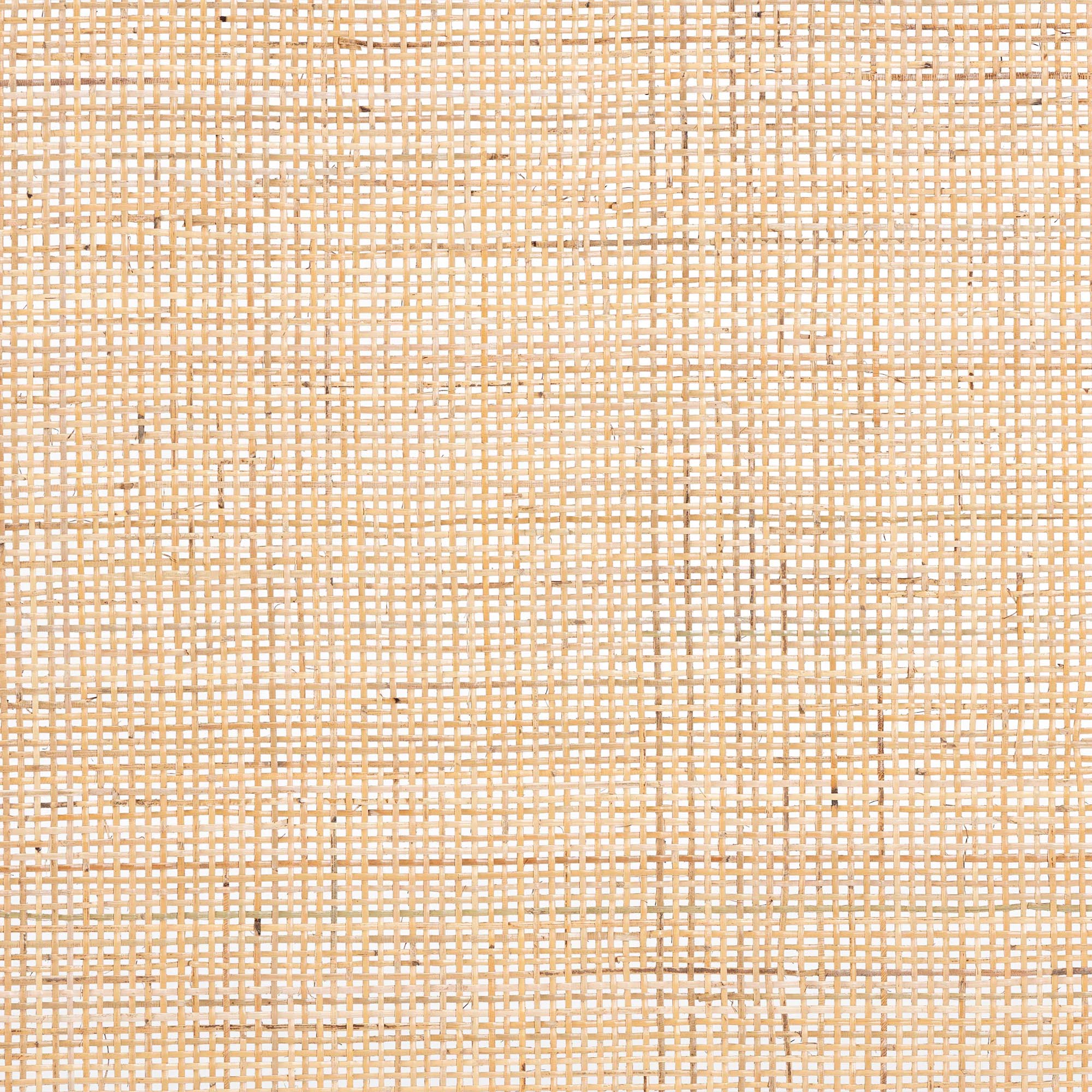 Aurelia Modern Bohemian Natural Brown Finished Bayur Wood and Rattan Queen Size Headboard