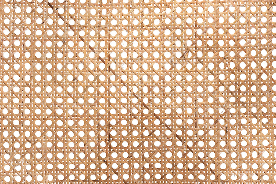 bali & pari Palesa Modern Bohemian Two-Tone Black and  Natural Brown Rattan Dining Chair