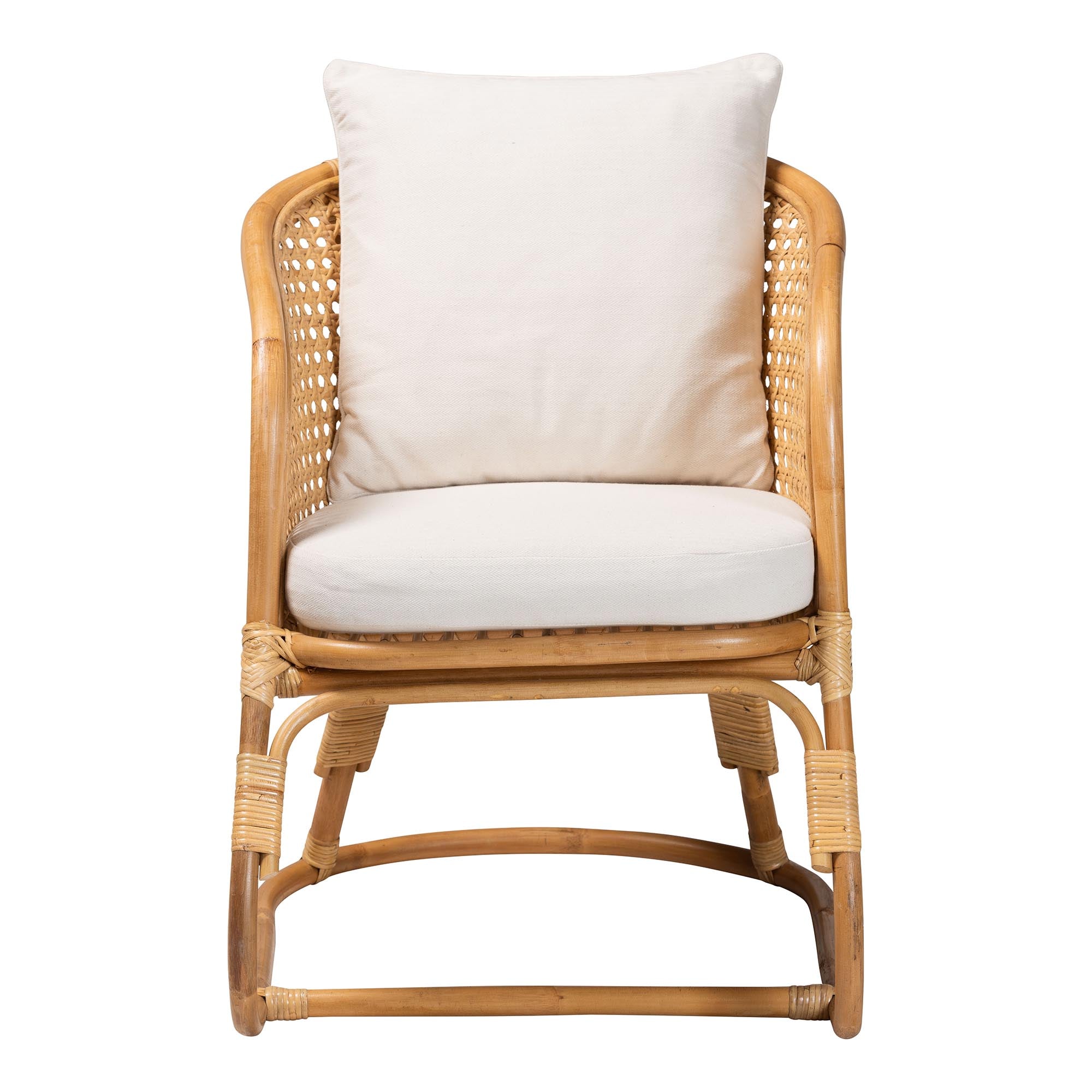 Niko Bohemian Light Honey Rattan Arm Chair