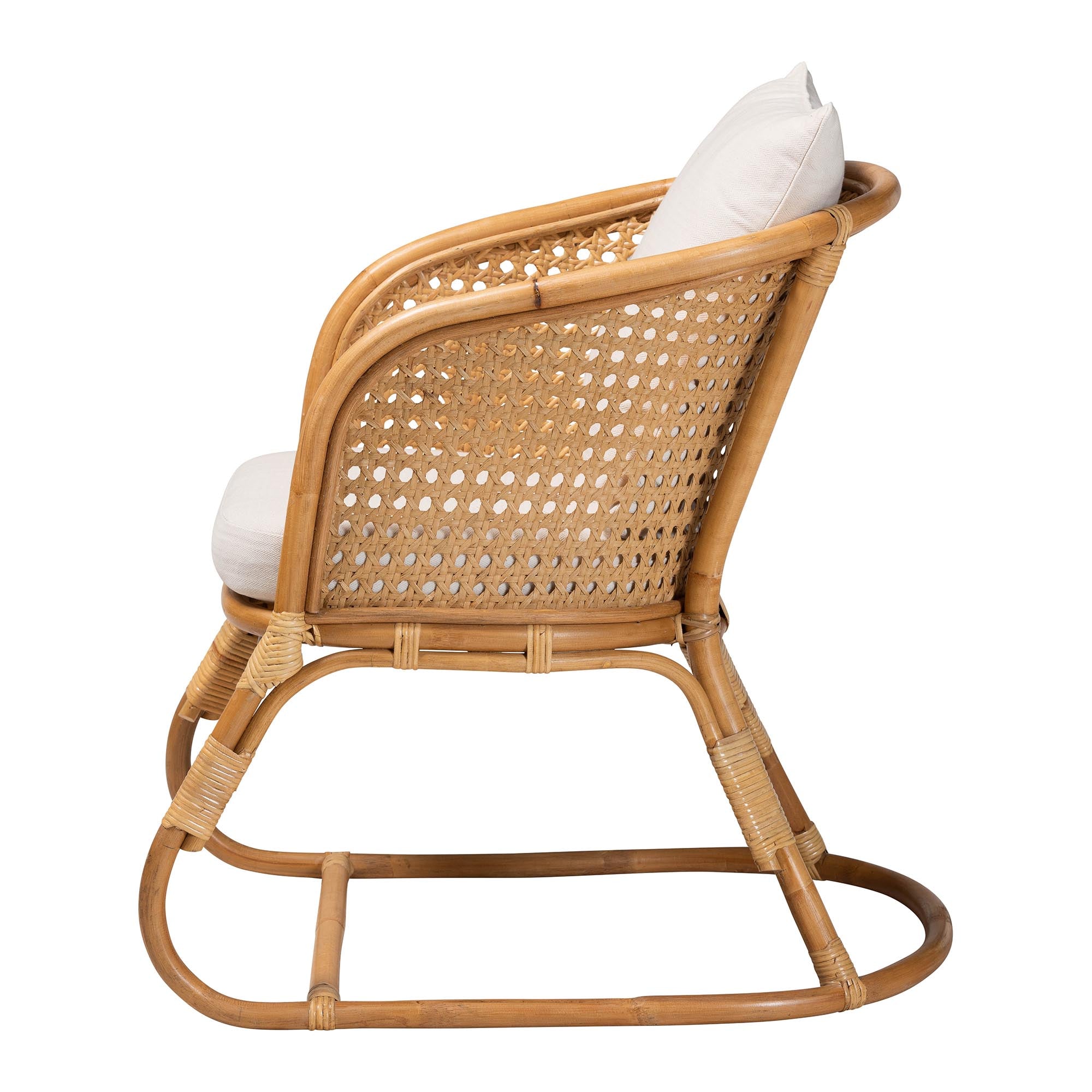 Niko Bohemian Light Honey Rattan Arm Chair