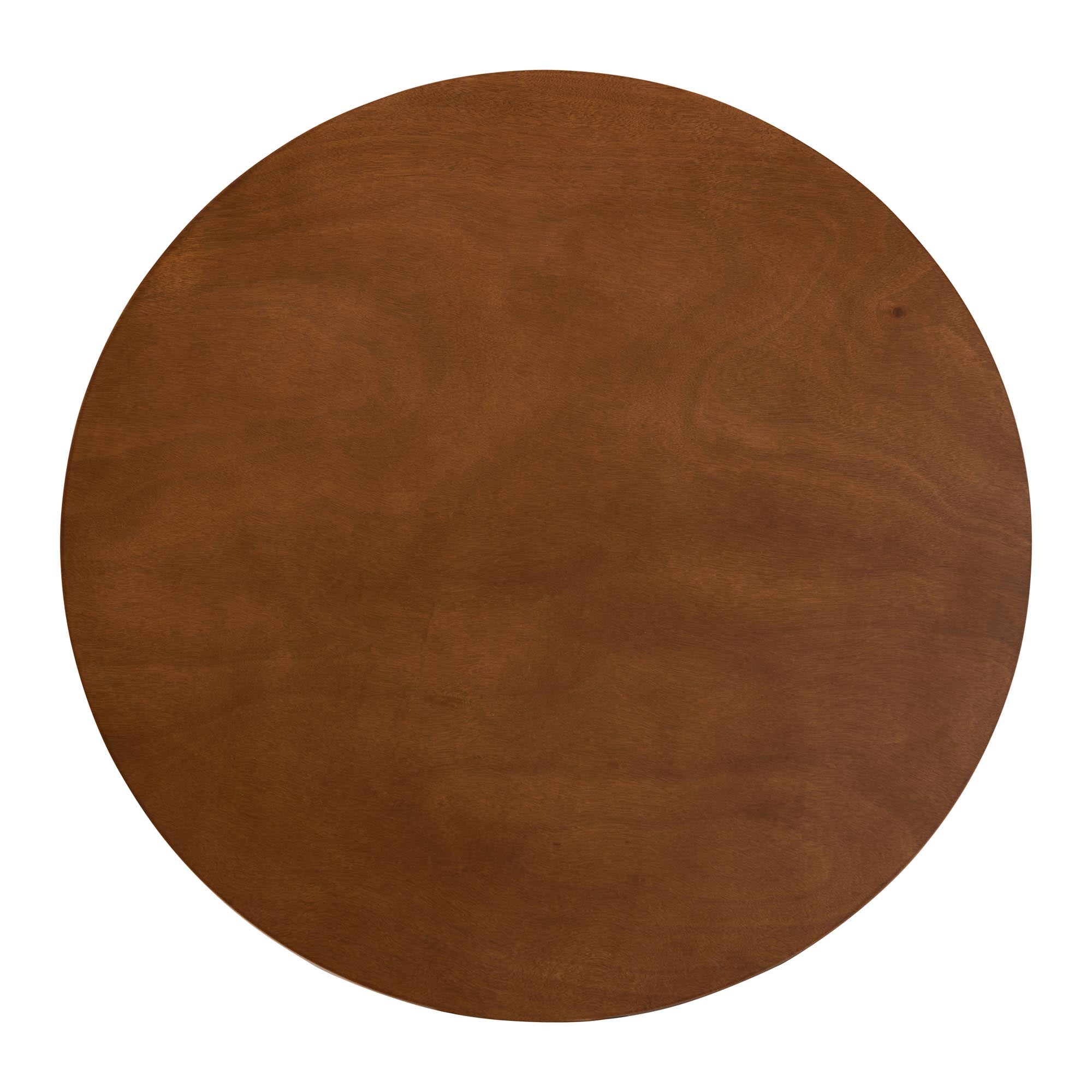 Giuliana Mid-Century Modern Walnut Brown Finished Wood and Woven Rattan 5-Piece Dining Set