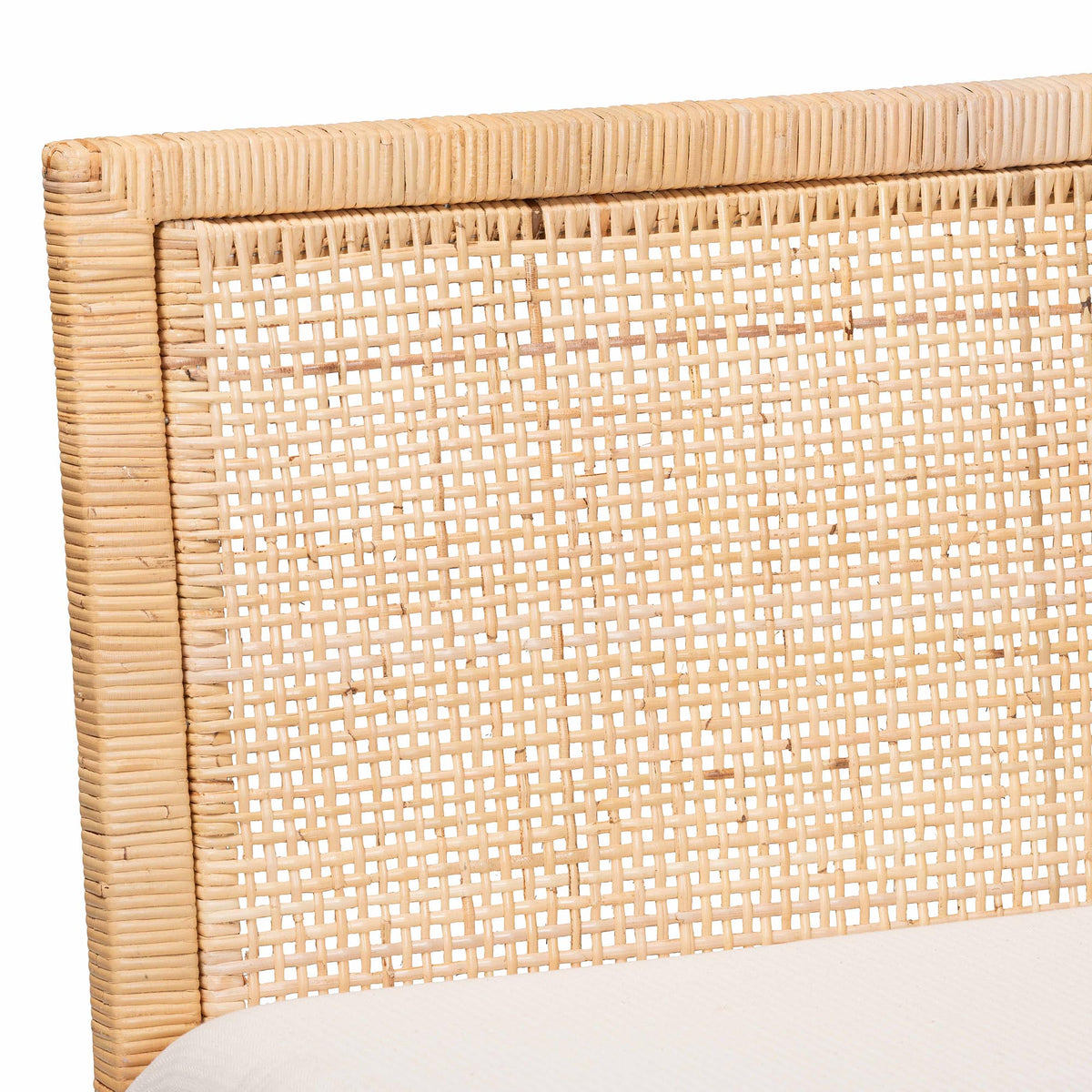 Kalimantan Bohemian Light Honey Rattan 2-Piece Banquette Set