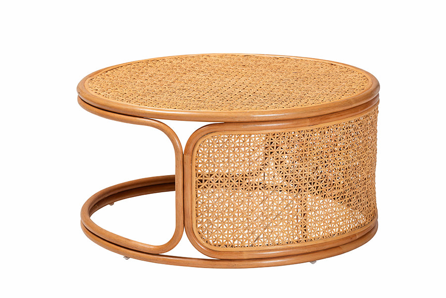 Eldon Bohemian Honey Rattan Coffee Table
