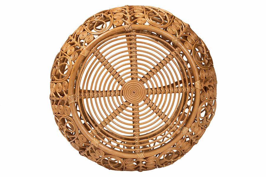 Tiramisu Modern Bohemian Natural Brown Rattan Coffee Table