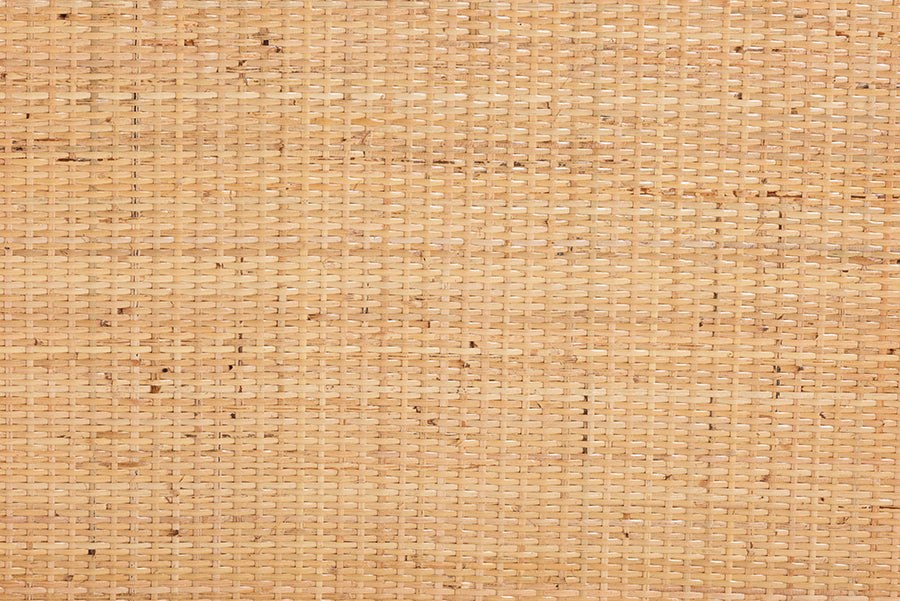 Lombok Modern Bohemian Natural Rattan End Table