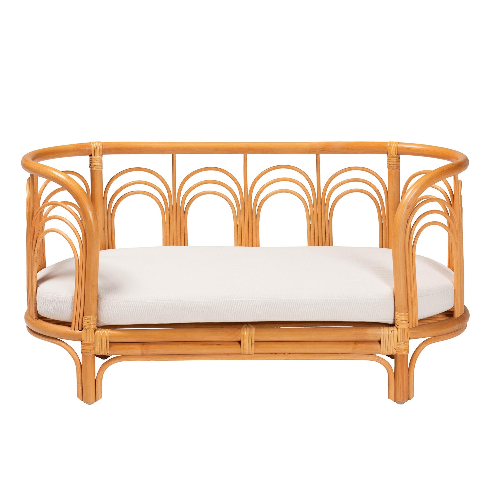 Nariko Bohemian Light Honey Rattan Pet Bed