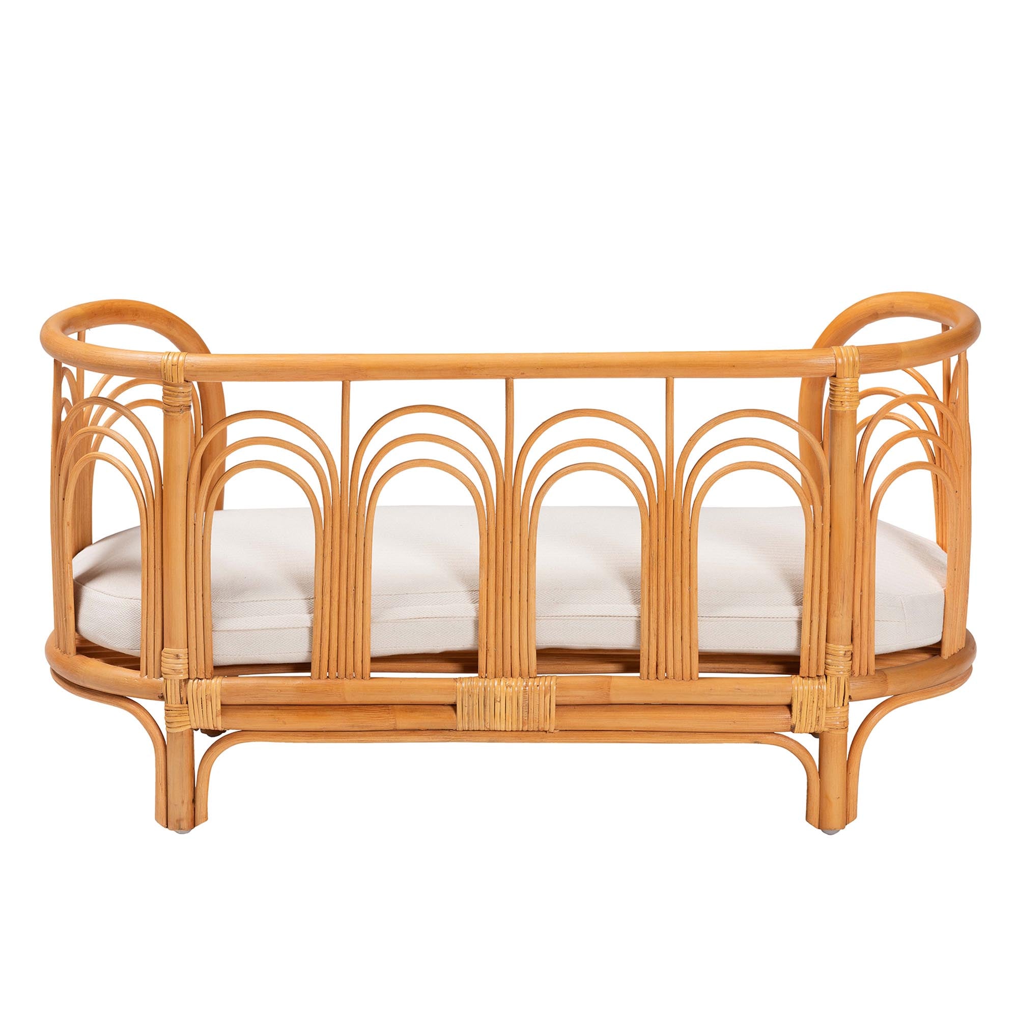 Nariko Bohemian Light Honey Rattan Pet Bed