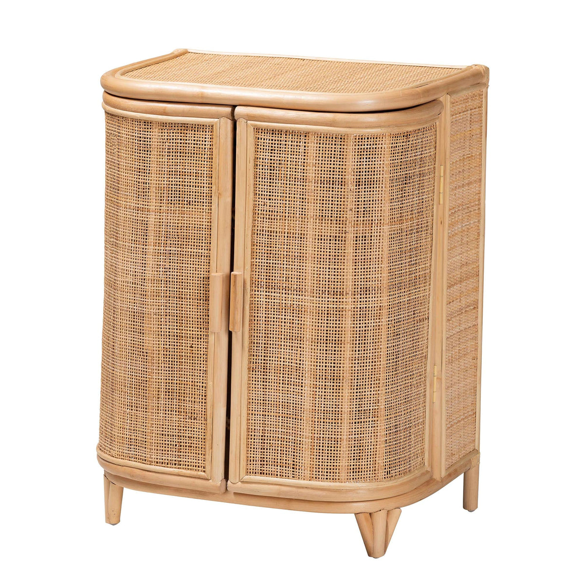 Yanka Bohemian Natural Rattan Storage Cabinet