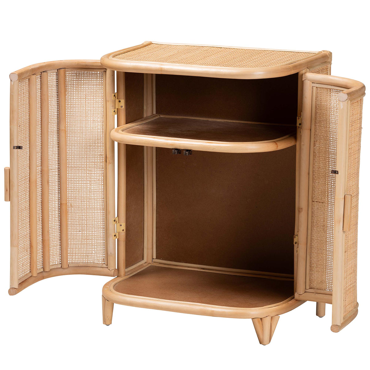 Yanka Bohemian Natural Rattan Storage Cabinet