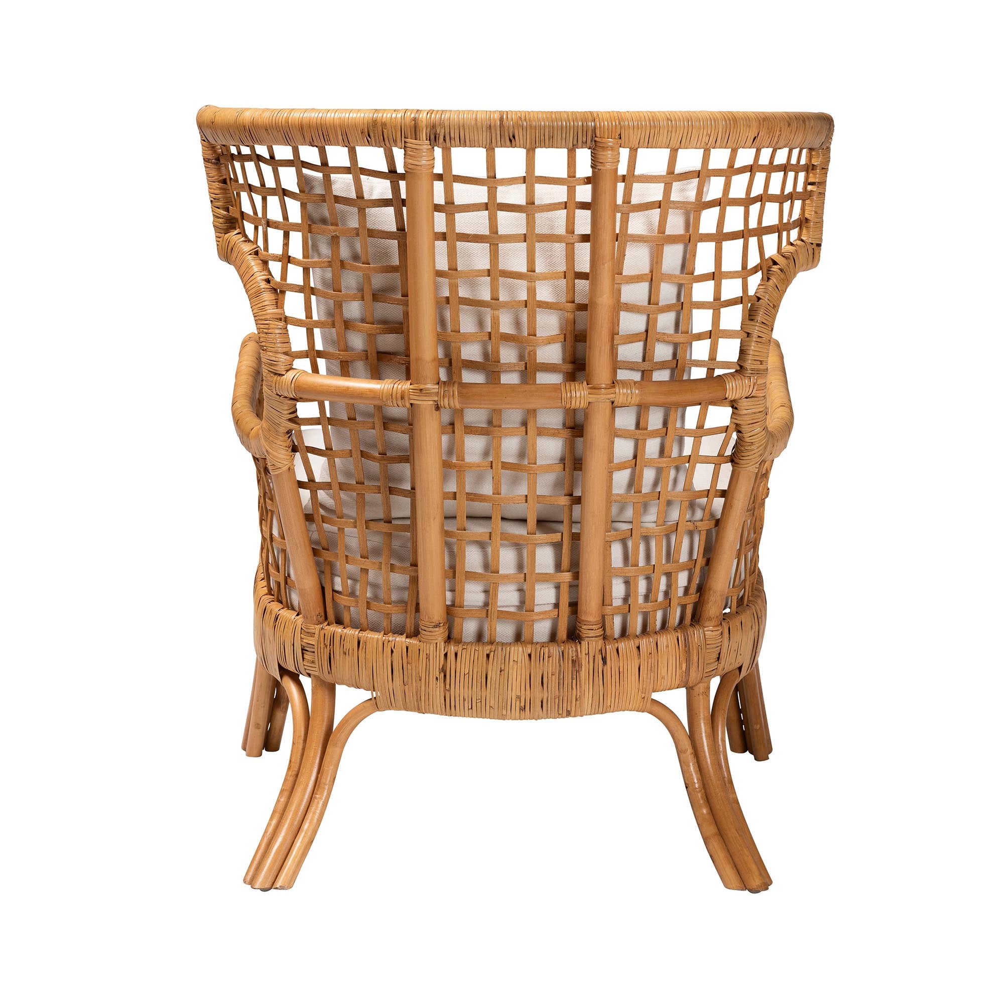 Regina Bohemian Light Honey Rattan Arm Chair