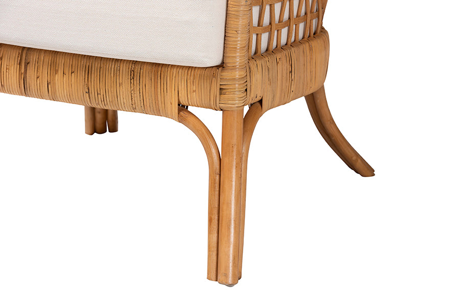 Regina Bohemian Light Honey Rattan Arm Chair