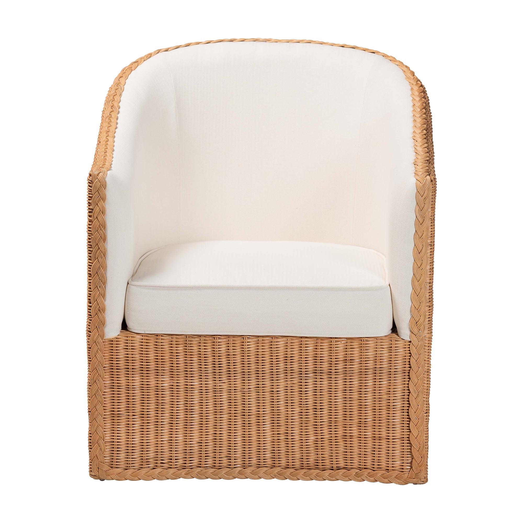 Tessa Bohemian Light Honey Rattan Arm Chair