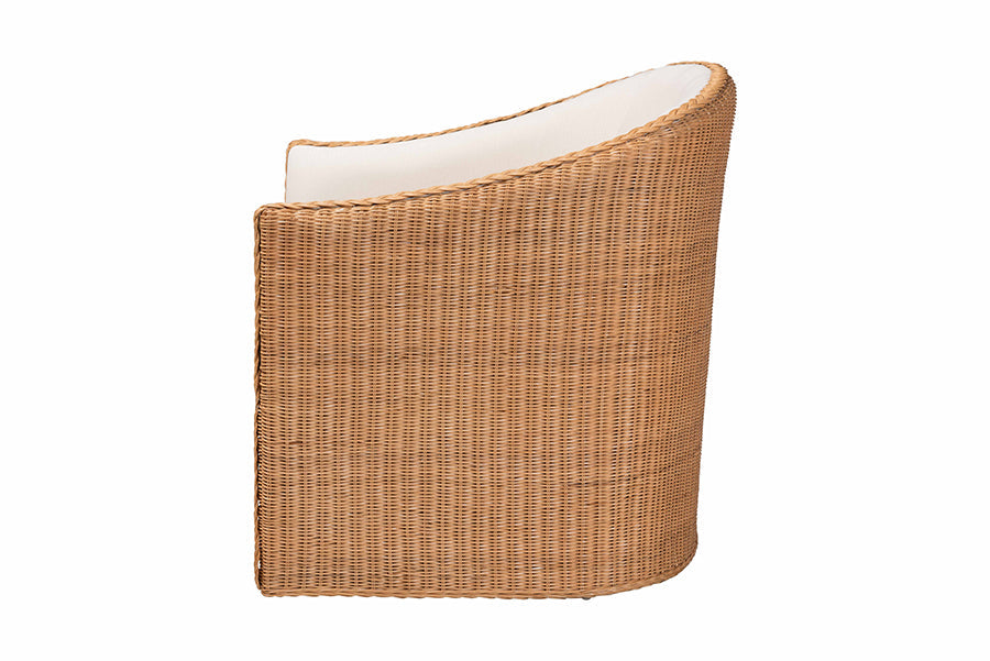 Tessa Bohemian Light Honey Rattan Arm Chair