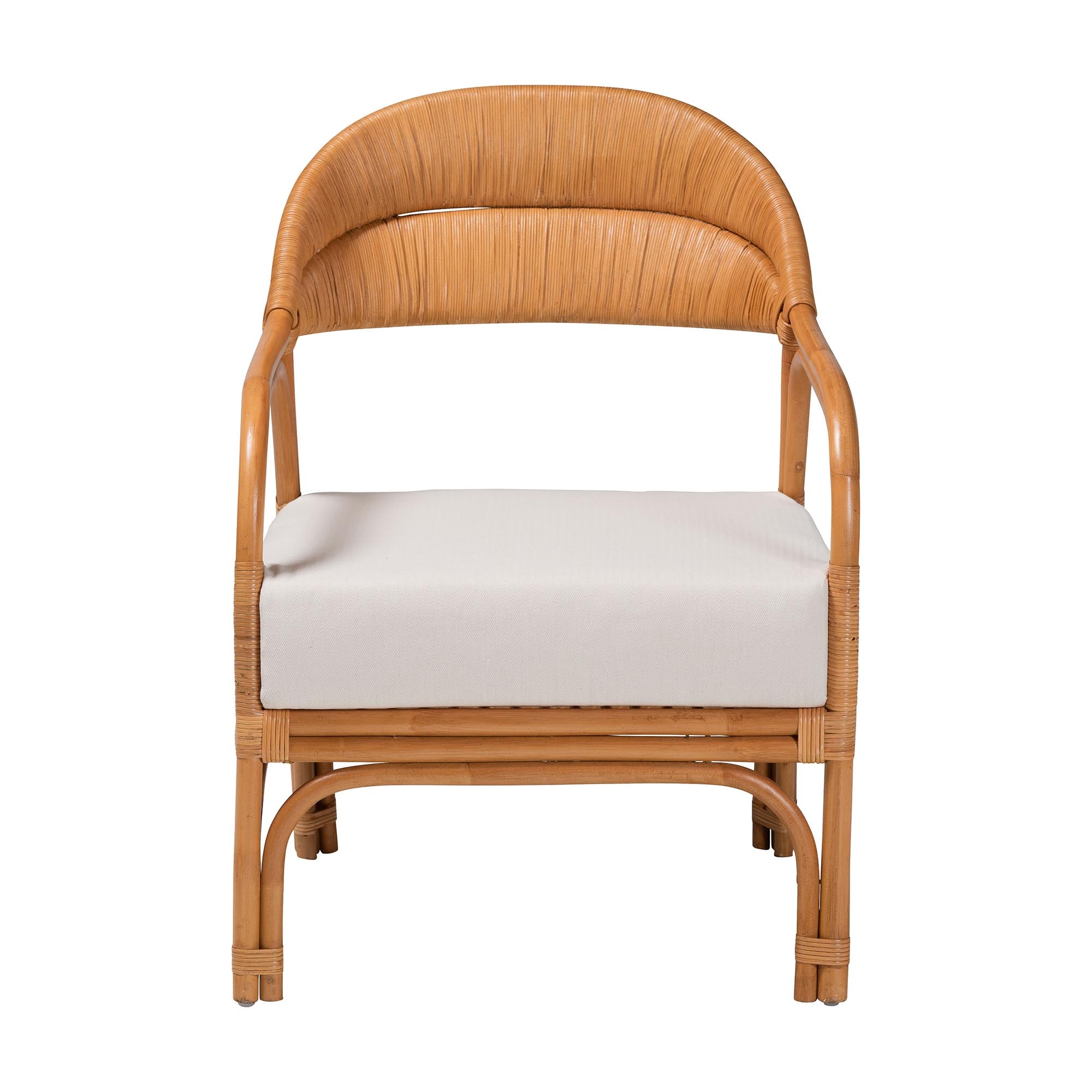Marisa Bohemian Light Honey Rattan Arm Chair