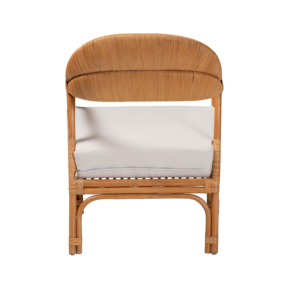 Marisa Bohemian Light Honey Rattan Arm Chair