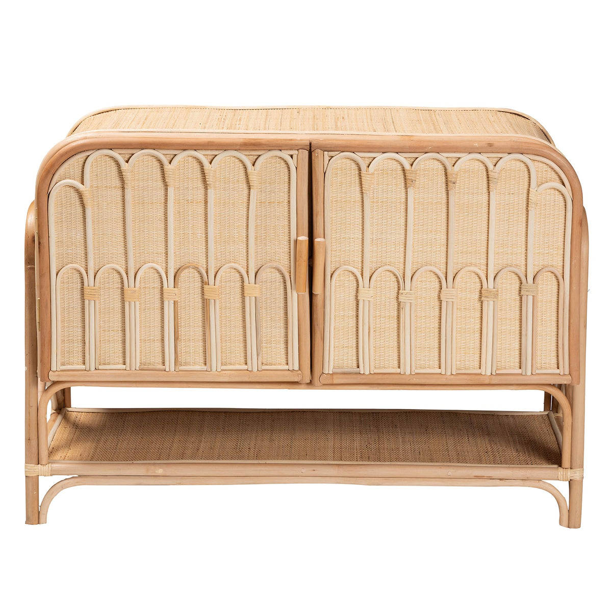 Gitano Bohemian Natural Rattan 2-Door Storage Cabinet