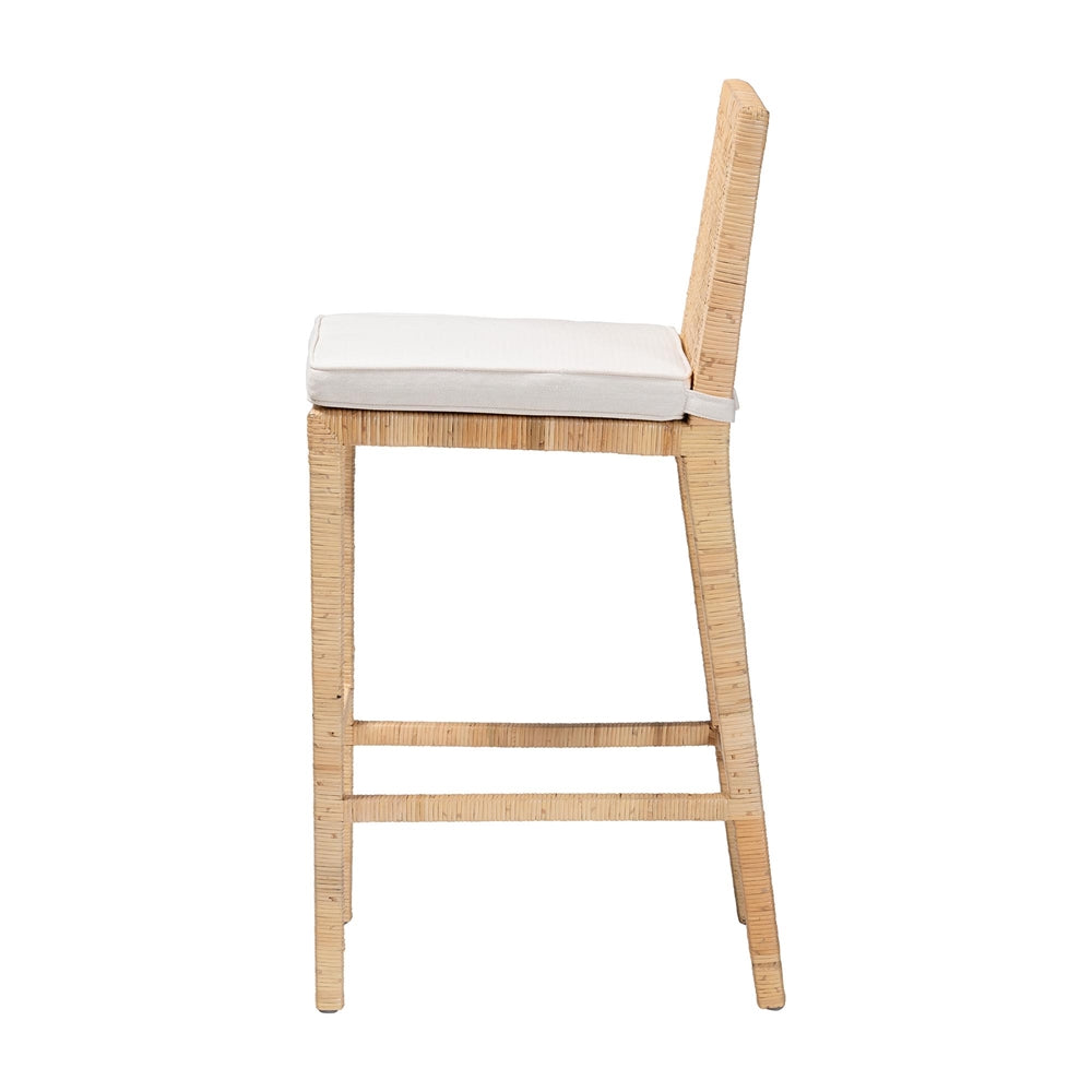 Sofia Bohemian Natural Rattan Bar Stool