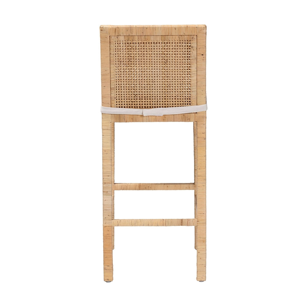 Sofia Bohemian Natural Rattan Bar Stool