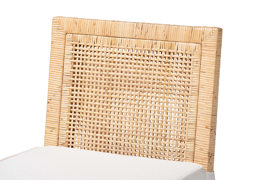 Sofia Bohemian Natural Rattan Bar Stool