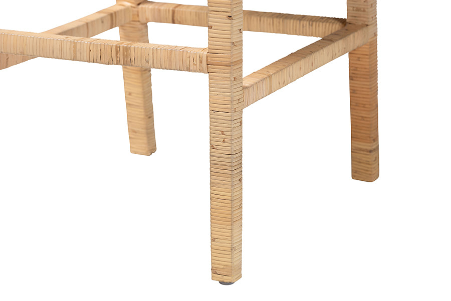 Sofia Bohemian Natural Rattan Bar Stool