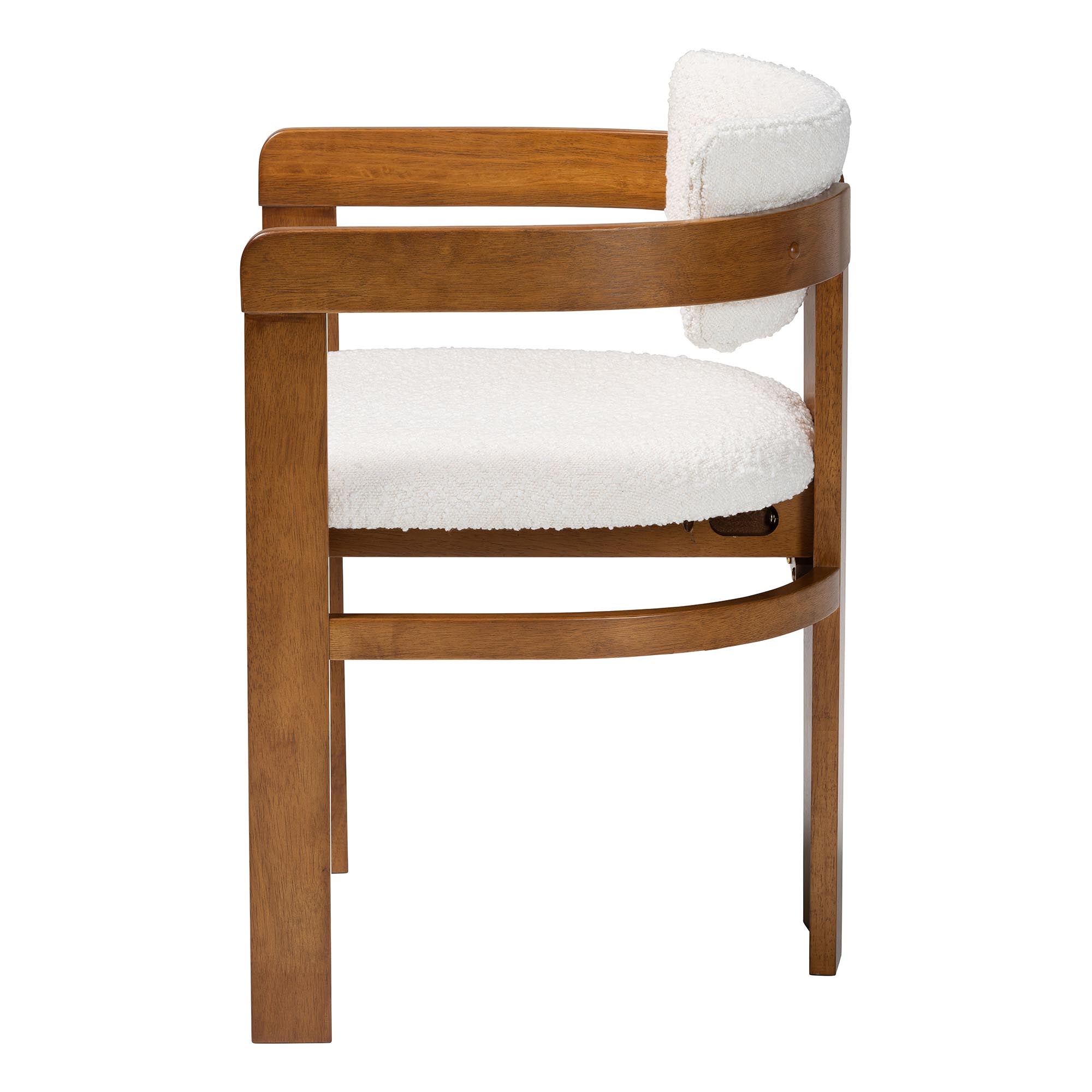 Carice Modern Cream Boucle Dining Chair