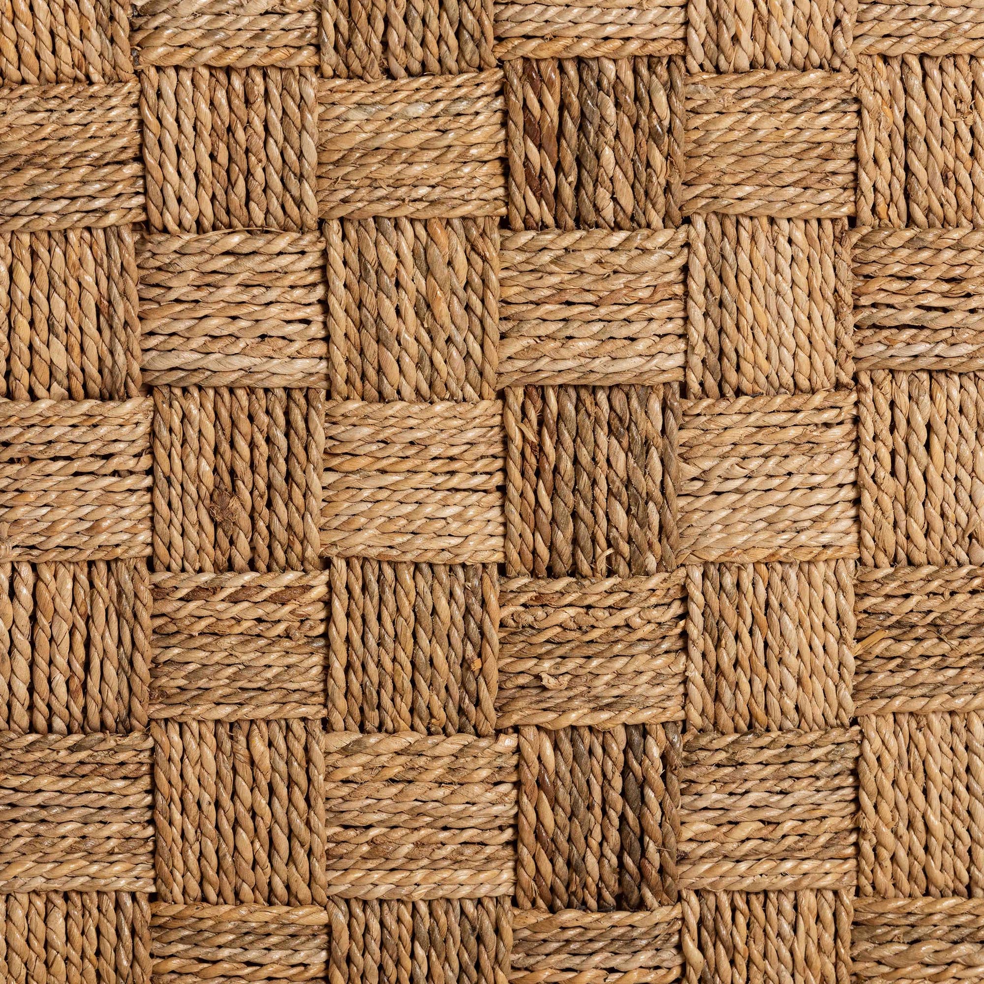 Sabit Bohemian Seagrass and Mahogany Wood Dining Chair