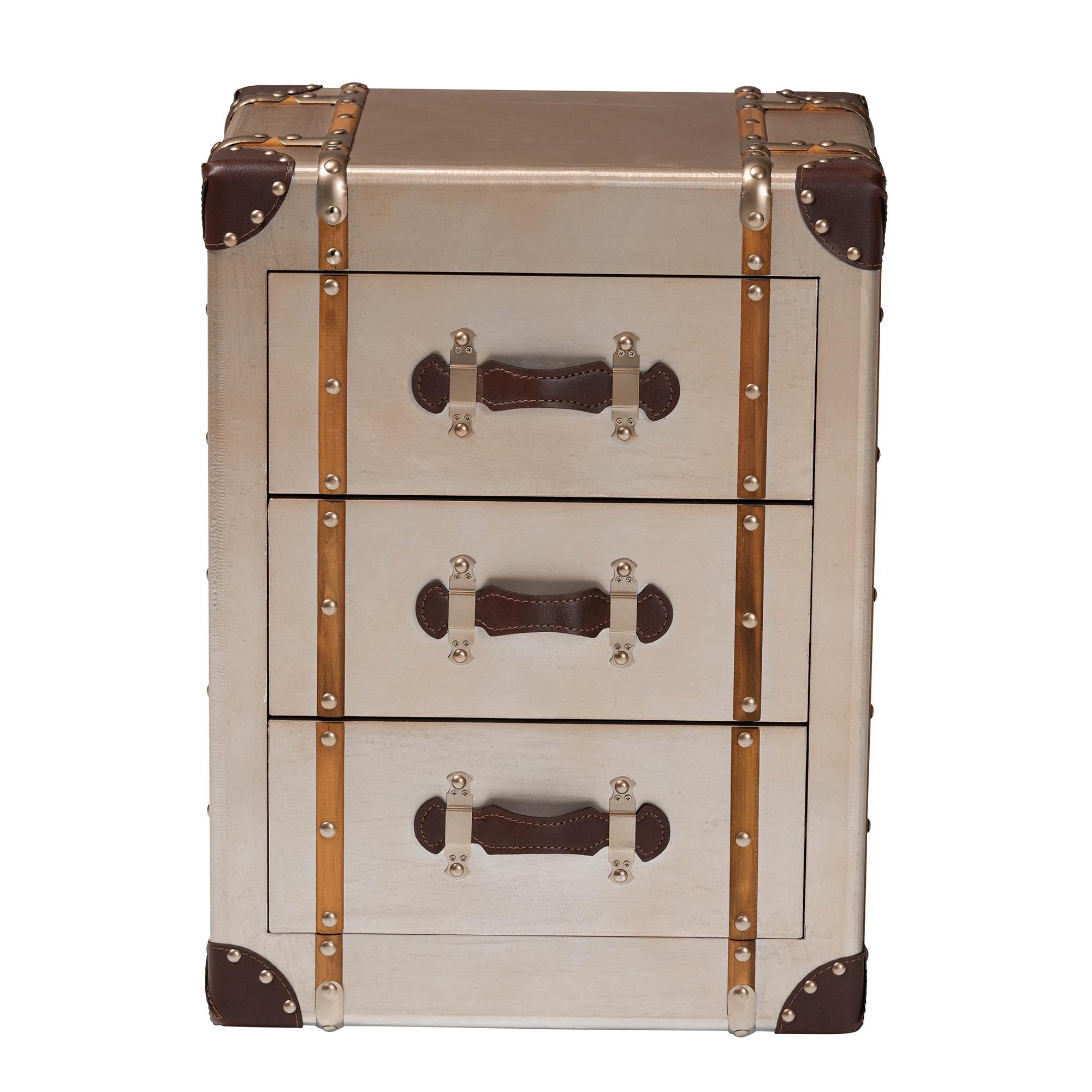 Naylor Vintage Matte Bronze 3-Drawer Cabinet