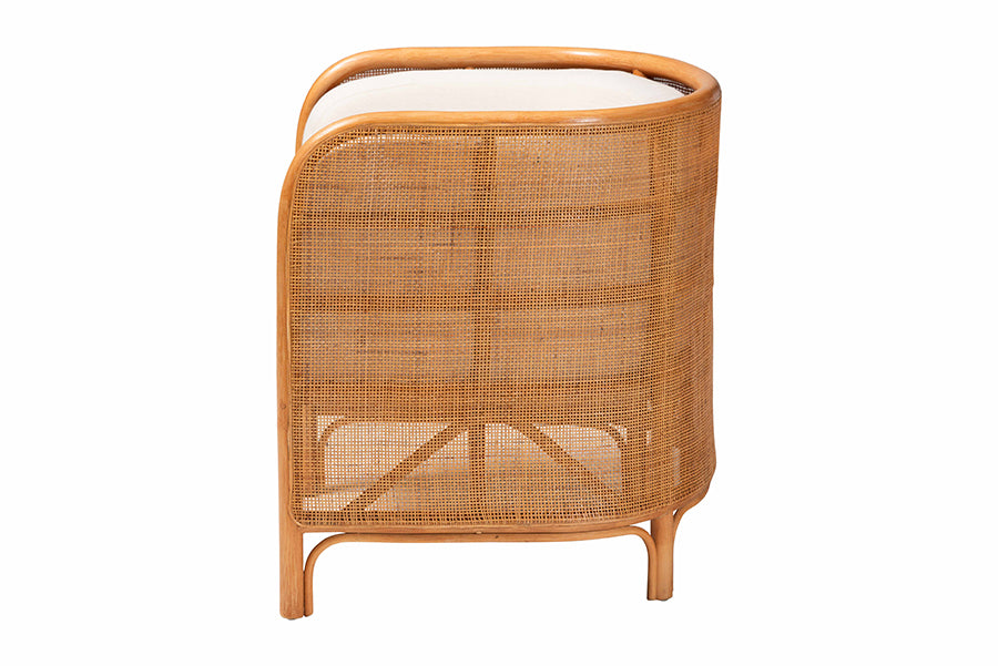 Bandung Bohemian Light Honey Rattan Accent Chair