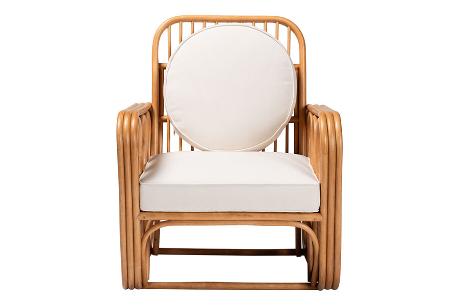 Tiramisu Bohemian Light Honey Rattan Arm Chair