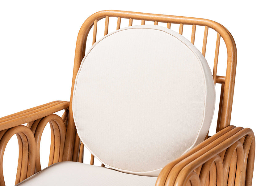 Tiramisu Bohemian Light Honey Rattan Arm Chair