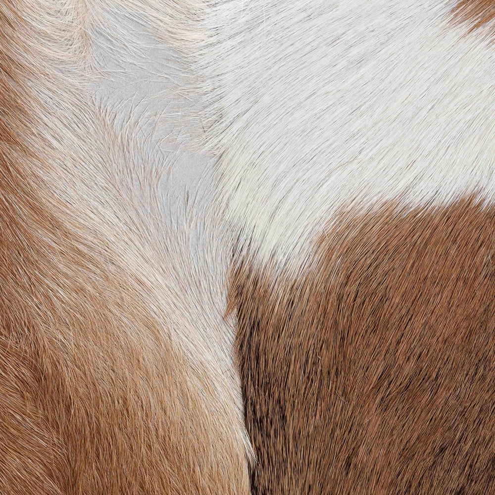 Scotlyn Genuine Goat Leather Footstool