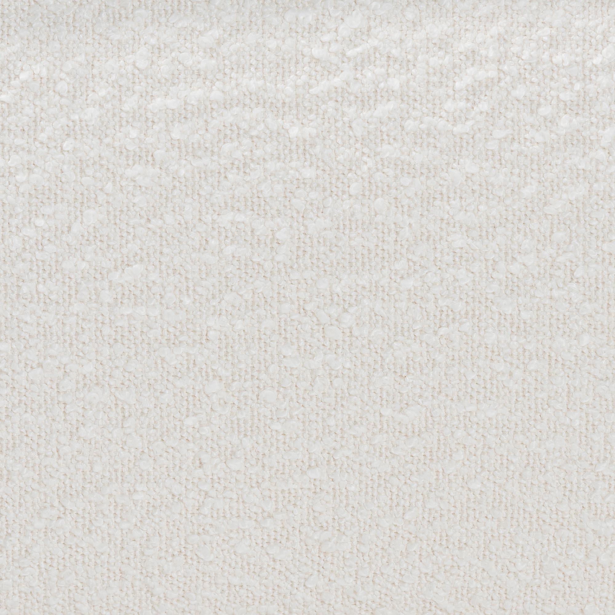 Laverick Modern Cream Boucle Queen Platform Bed with Border Piping