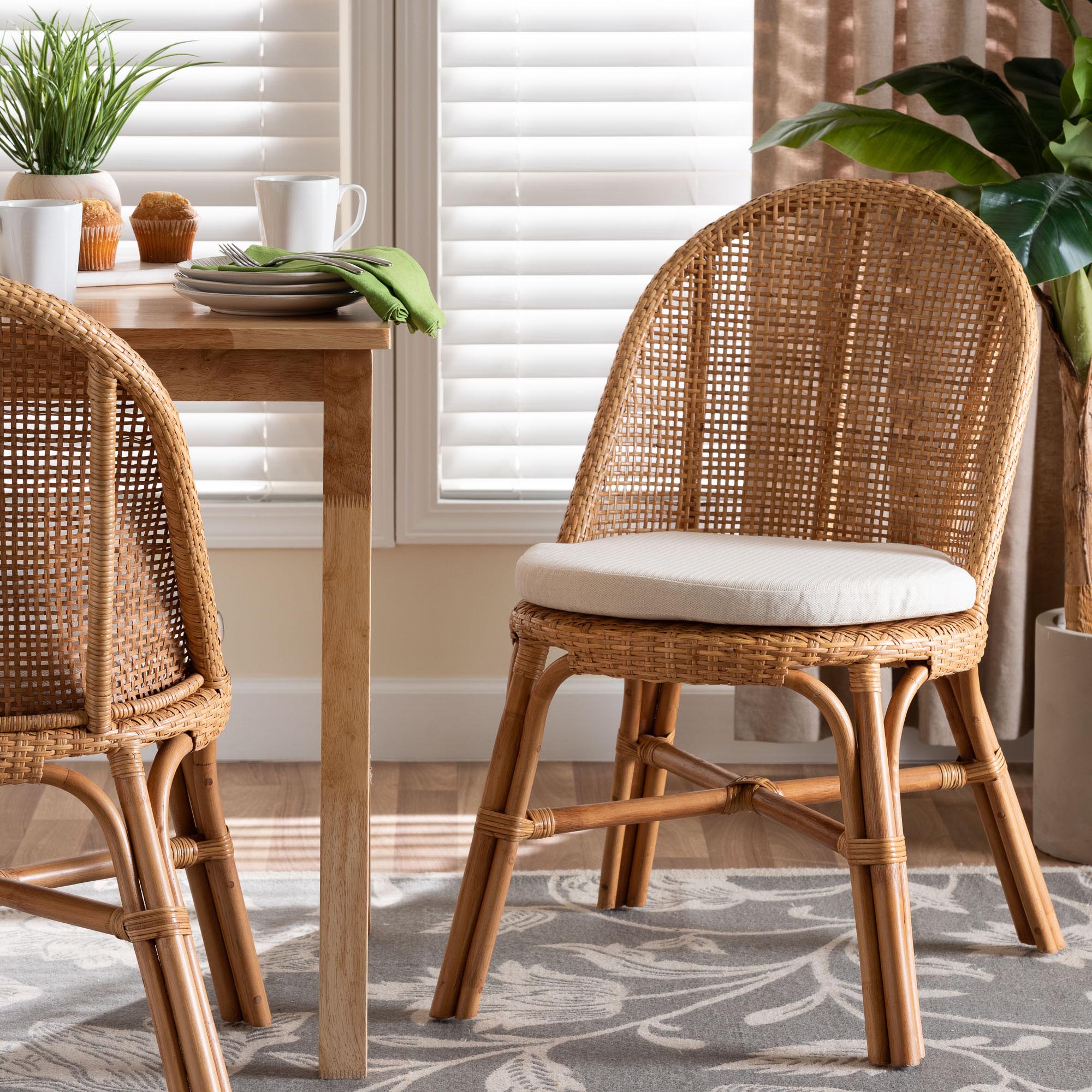 Daniela Bohemian Light Honey Rattan Dining Chair