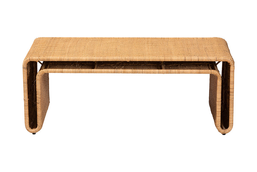 Nevada Bohemian Light Honey Rattan Coffee Table