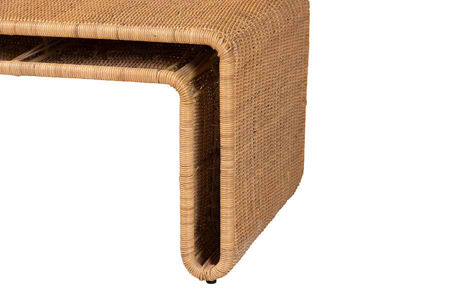 Nevada Bohemian Light Honey Rattan Coffee Table